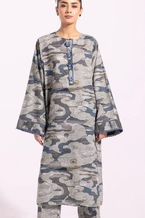 2pc cotton linen fabric loose fit Grey