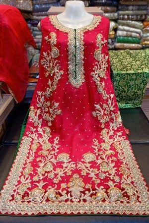3pc chiffon shirt with zari work, banarsi pants and chiffon dupatta